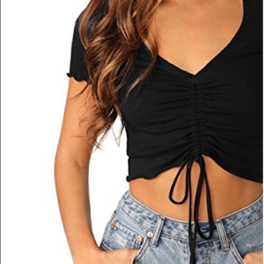 Forever 21 Ruched Knit Top